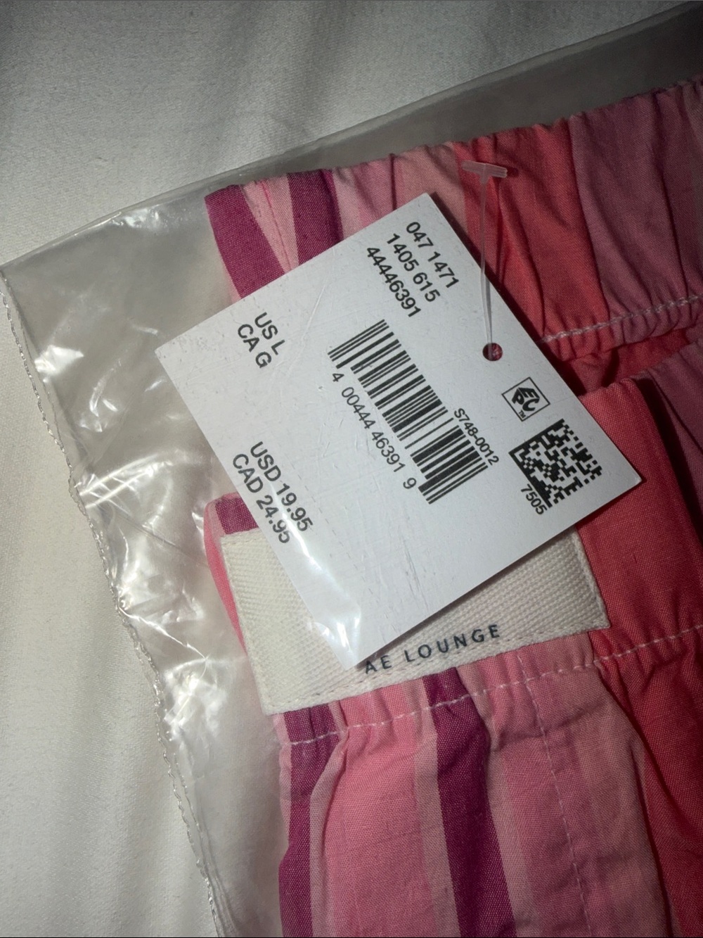 American Eagle Outfitters Pink & Magenta Striped lounge shorts - Picture 3 of 6